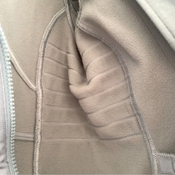 NWOT Athleta Jacket Women's Green Cotton Blend Asymmetric Zip Jacket S - Picture 10 of 13